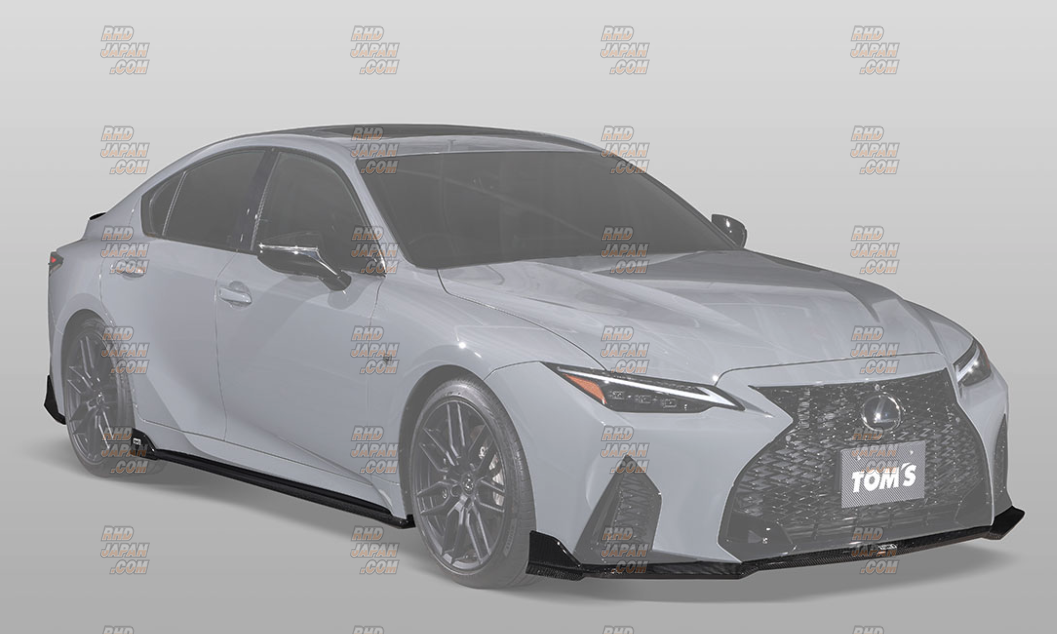 TOM'S Styling Parts Front Diffuser Wet Carbon Fiber - Lexus IS500